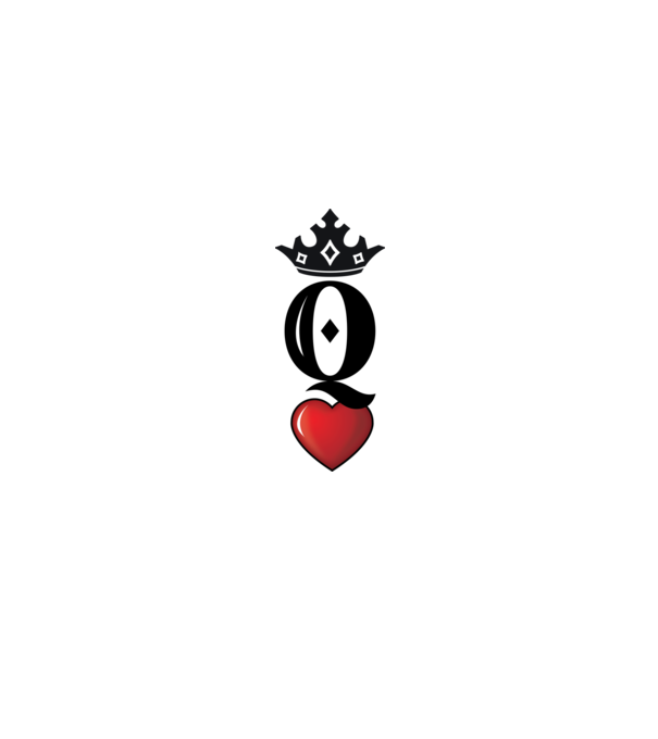 Cuplu HeartQueen model alb pe tricou