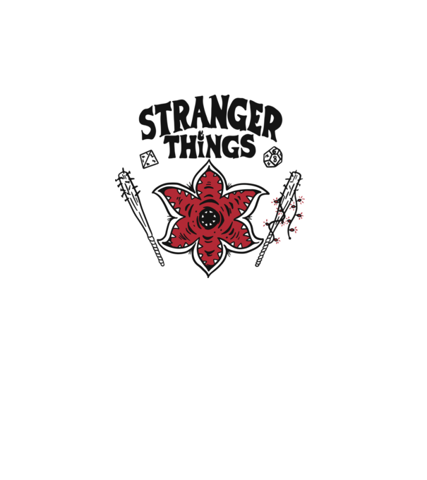 stranger things demogorgon head2 model alb pe tricou