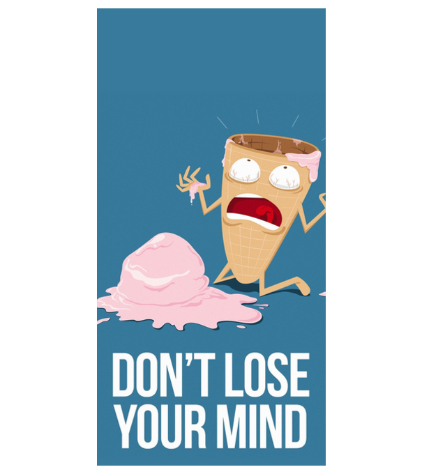 Dont loose your mind model alb pe tricou