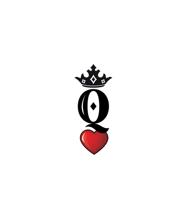 Cuplu HeartQueen model alb pe tricou