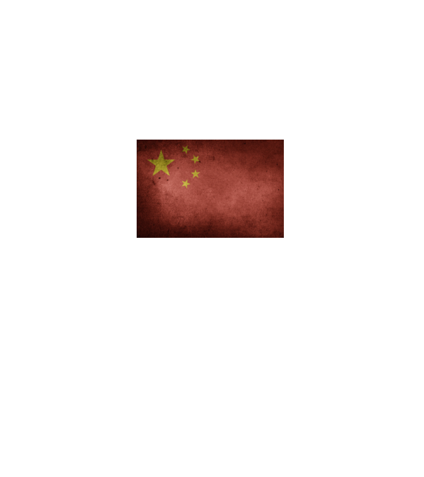 CHINA model negru pe tricou