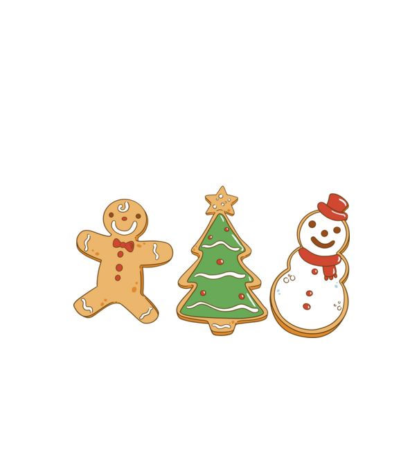 christmas cookies model negru pe tricou