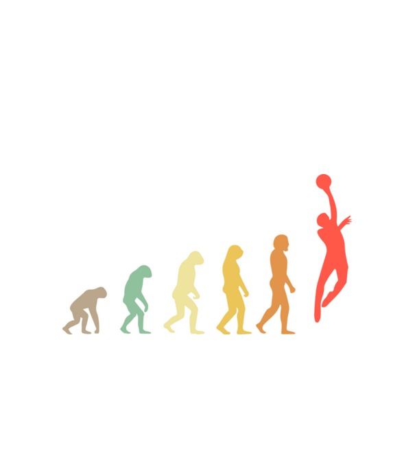 Basketball evolution model alb pe tricou