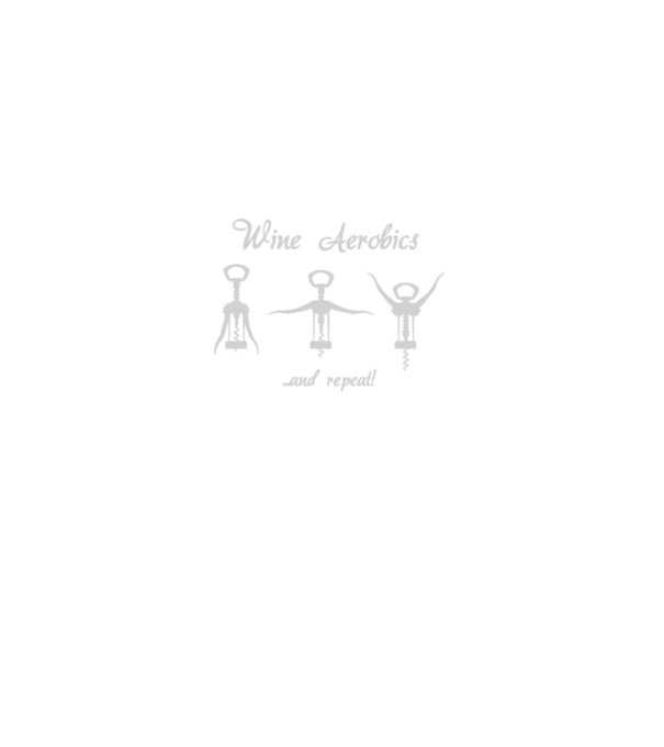 Wine Aerobics model negru pe tricou