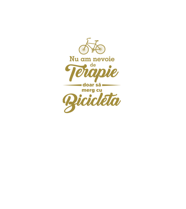 nu am nevoie de terapie, doar să merg cu bicicleta model gri pe tricou