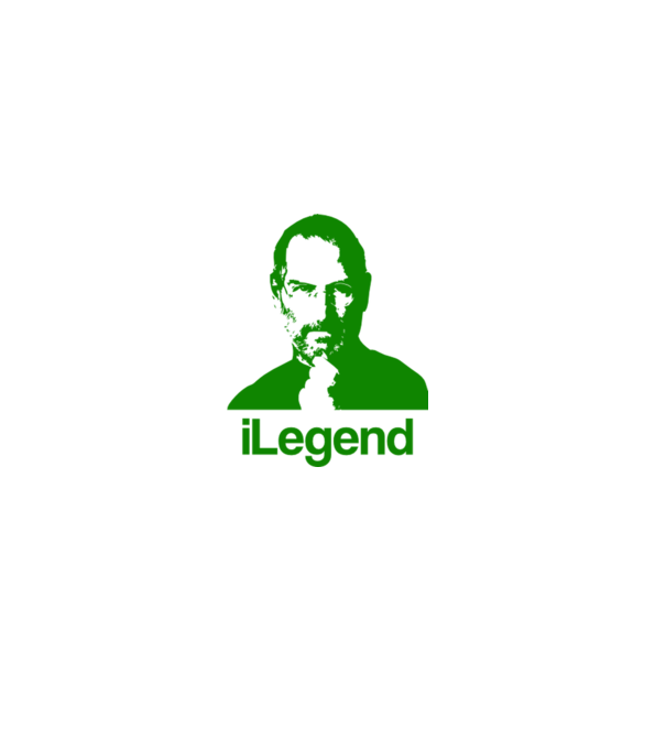 iLegend Steve Jobs model alb pe tricou