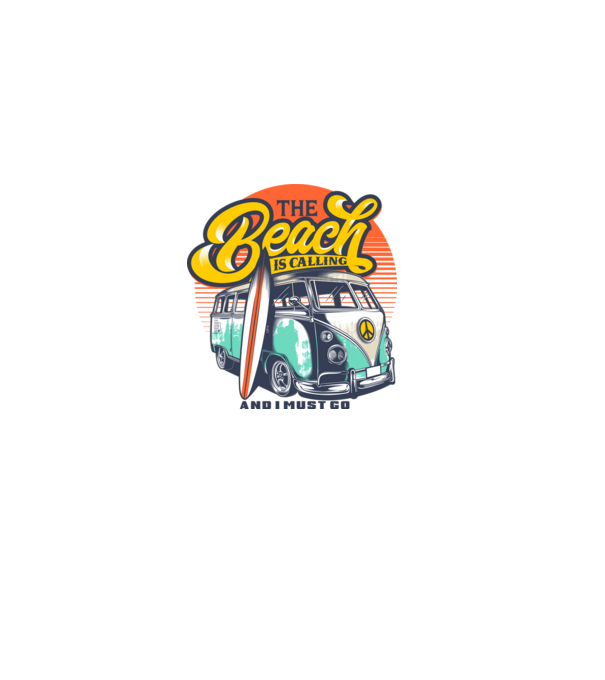 The Beach is Calling model gri pe tricou