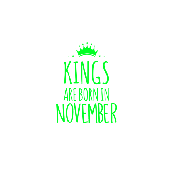 Kings are born in - November model gri închis pe tricou