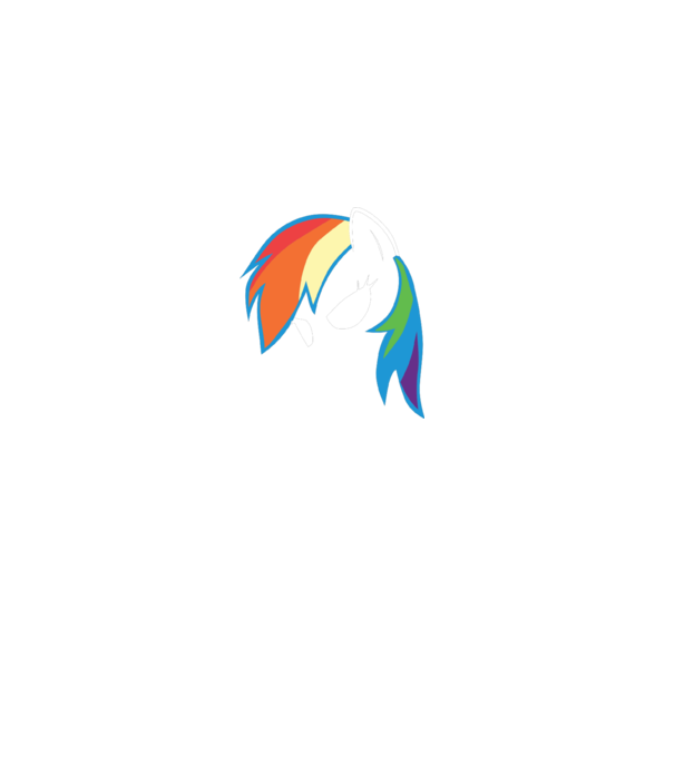 Rainbow Dash model gri pe tricou