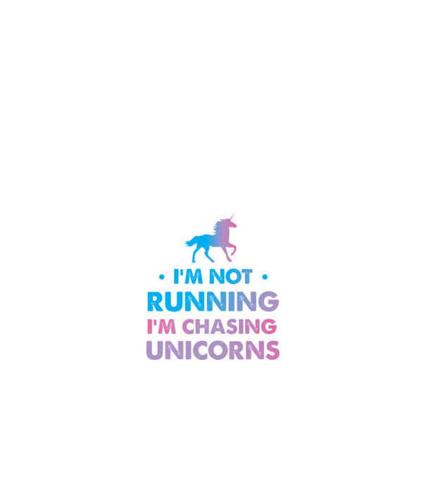 Unicorn Alergare model alb pe tricou