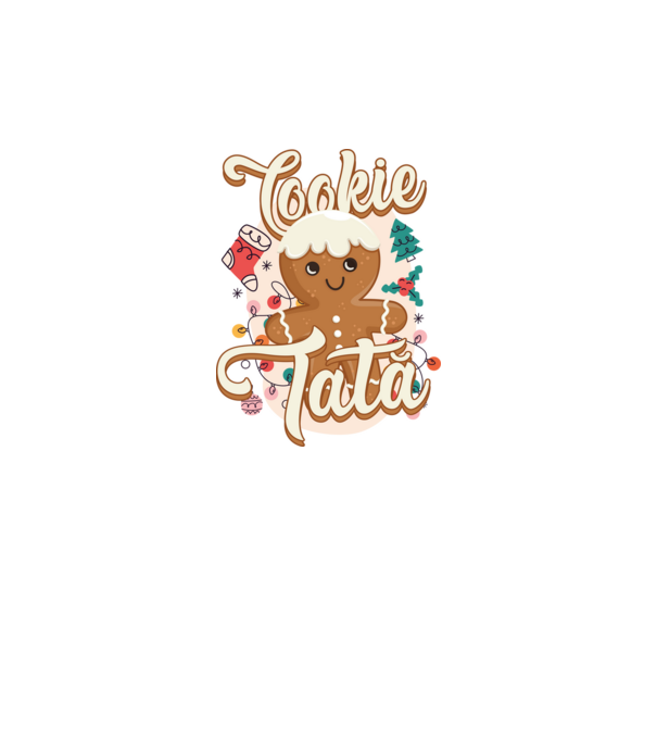 Cookie tată model alb pe tricou