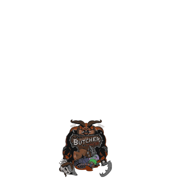 Heroes of the Storm - Butcher (snapsleek) model negru pe tricou