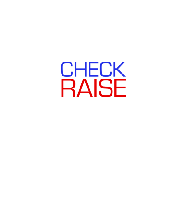 Check Raise model negru pe tricou
