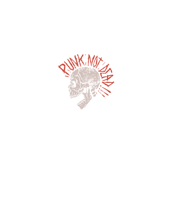 Punk Not Dead model negru pe tricou