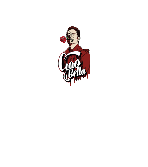ciao bella berlin rose model negru pe tricou