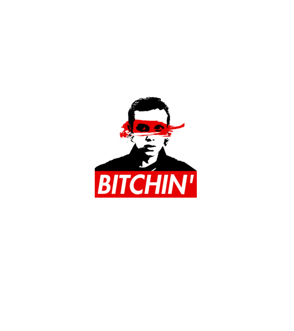 bitchin eleven model gri pe tricou