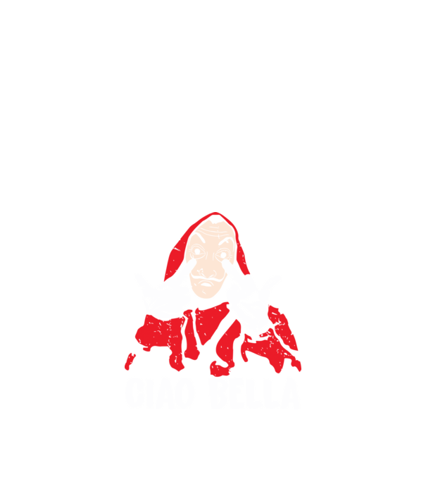 ciao bella dali model negru pe tricou