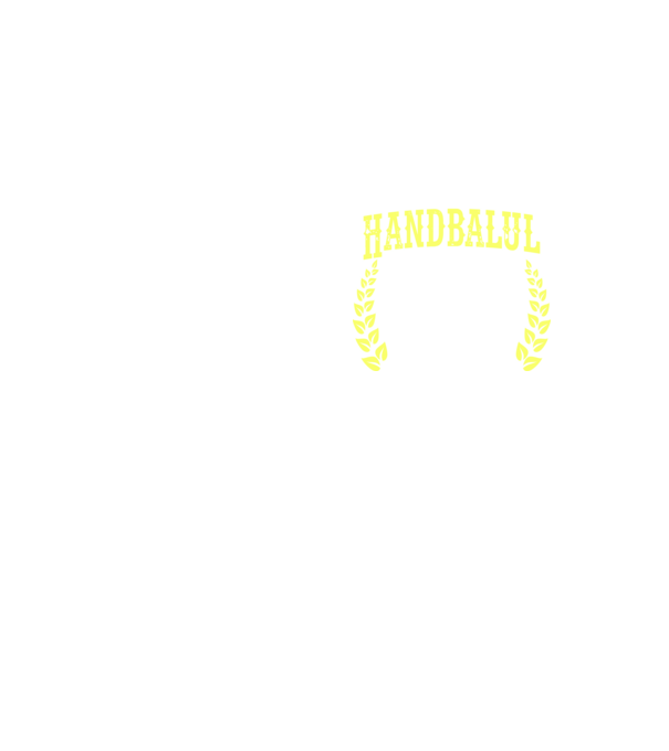 Singurul lucru mai bun decât handbalul este să fiu tată model galben neon pe tricou