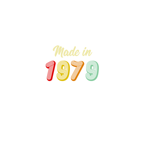 made in 1979 retro model negru pe tricou