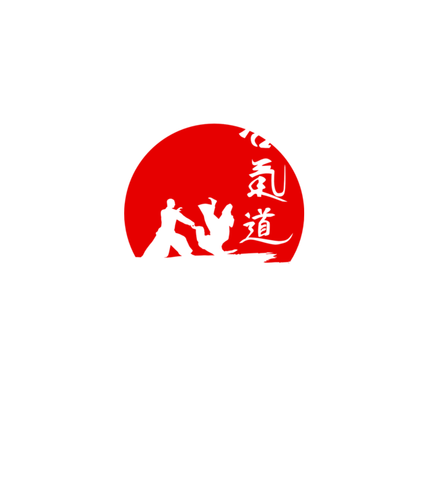 Aikido model negru pe tricou