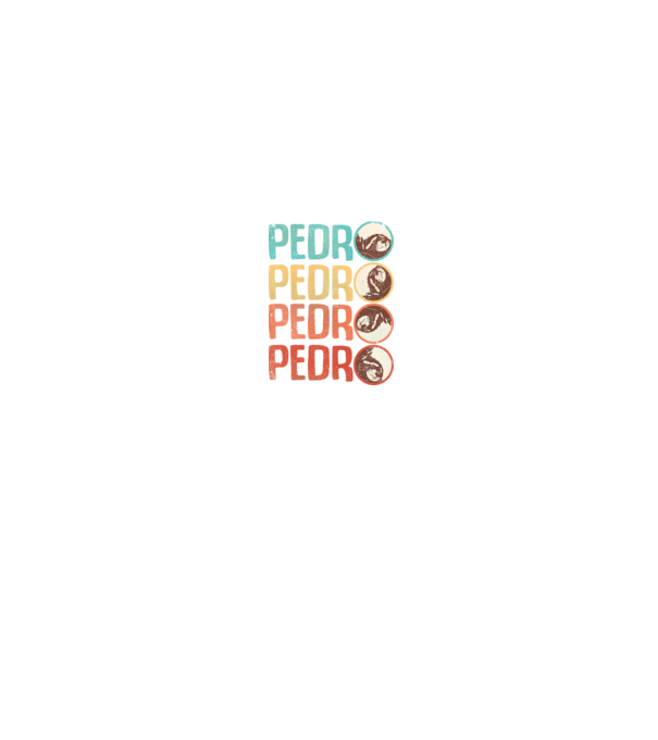 Pedro Pedro retro model alb/roșu pe tricou