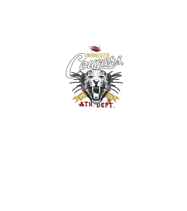 Minesota Cougars model negru pe tricou