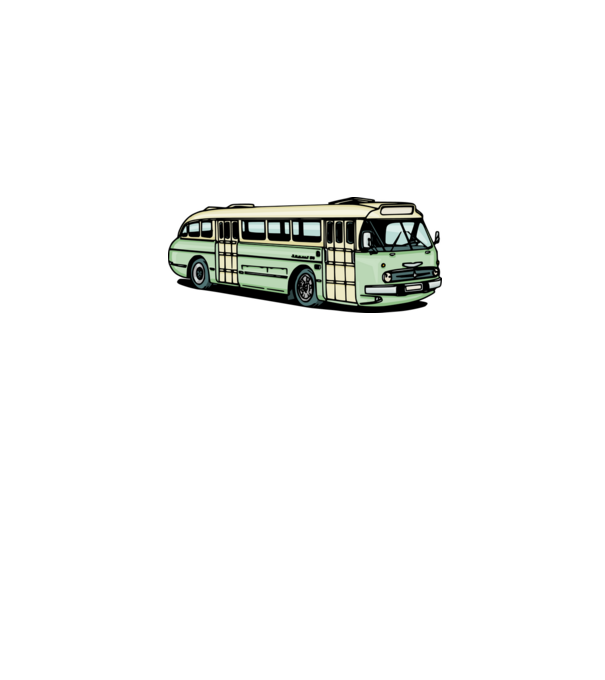 Autobuze model gri pe tricou