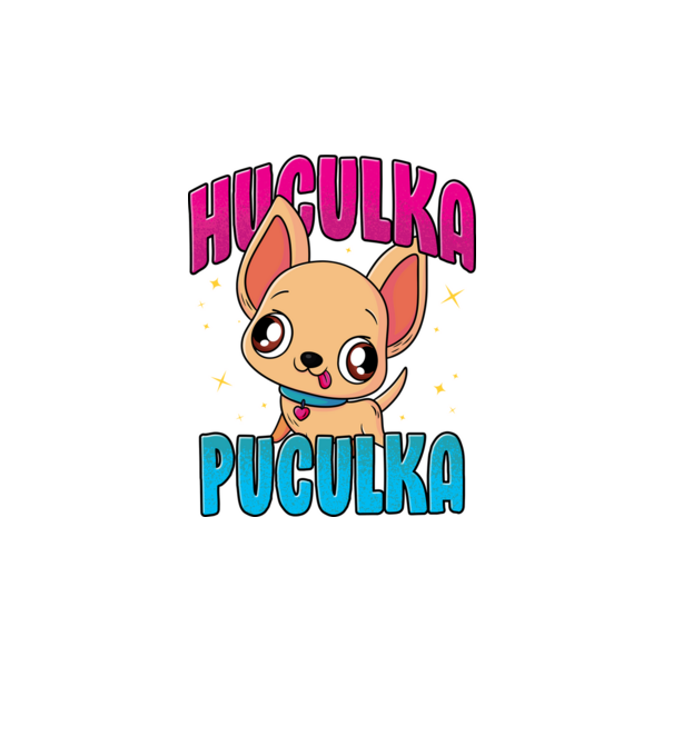 Huculka Puculka chivava model turcoaz pe tricou