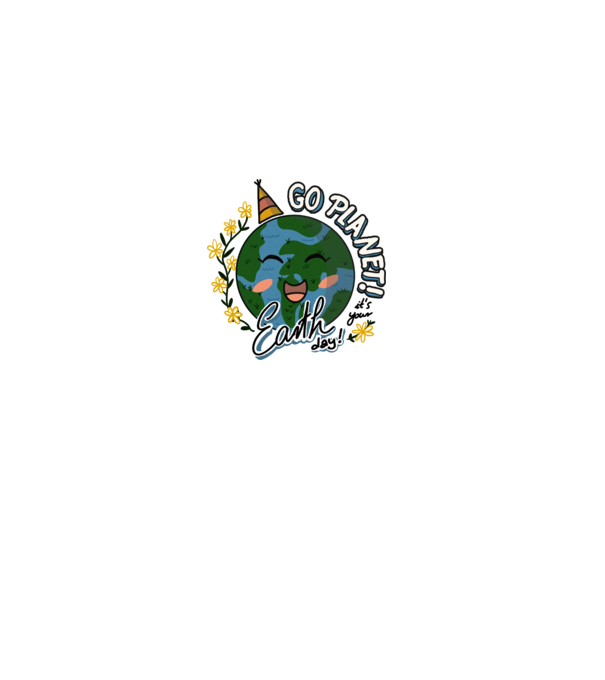 Go planet model alb pe tricou