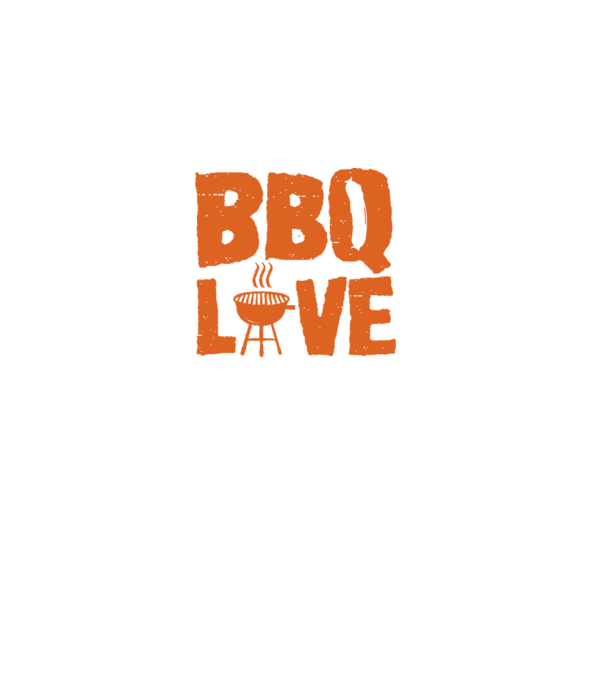 BBQ LOVE model negru pe tricou