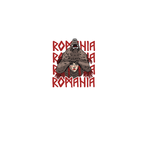 Dansul Ursului romania model negru pe tricou