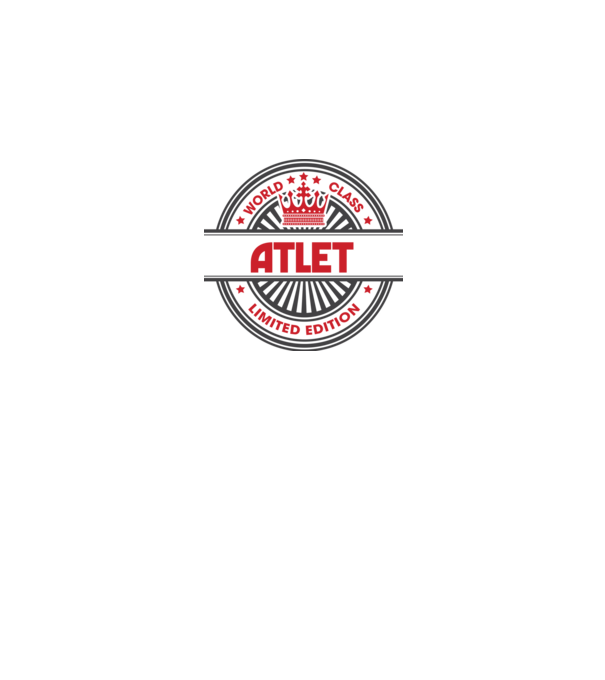 atlet model alb pe tricou