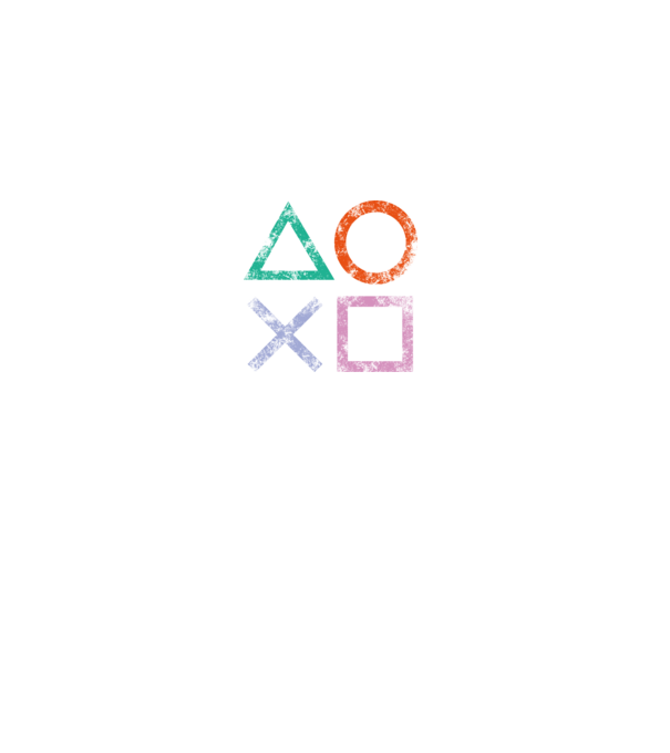 PlayStation icon model negru pe tricou
