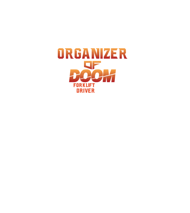 organizer of DOOM model negru pe tricou
