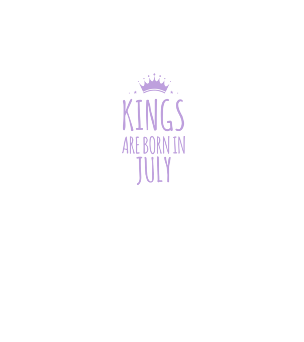 Kings are born in - July model albastru închis pe tricou