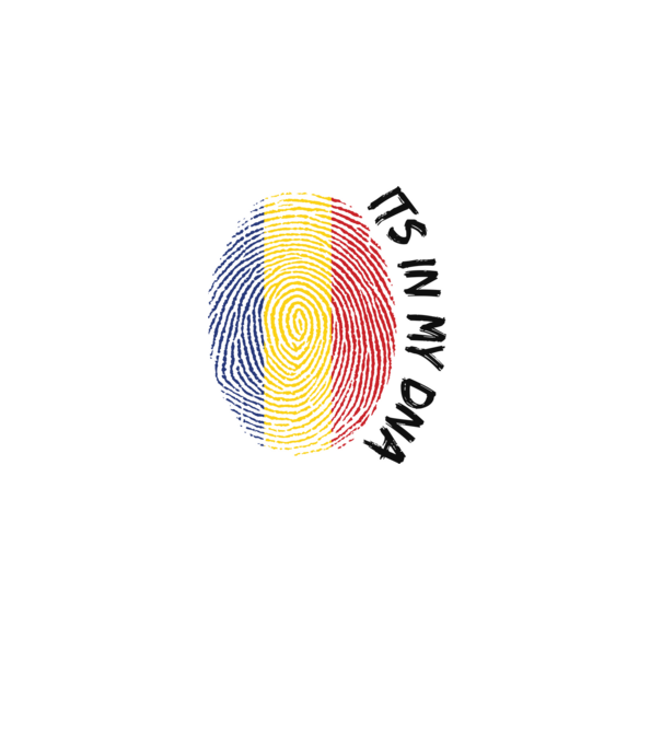 România fingerprint model alb pe tricou