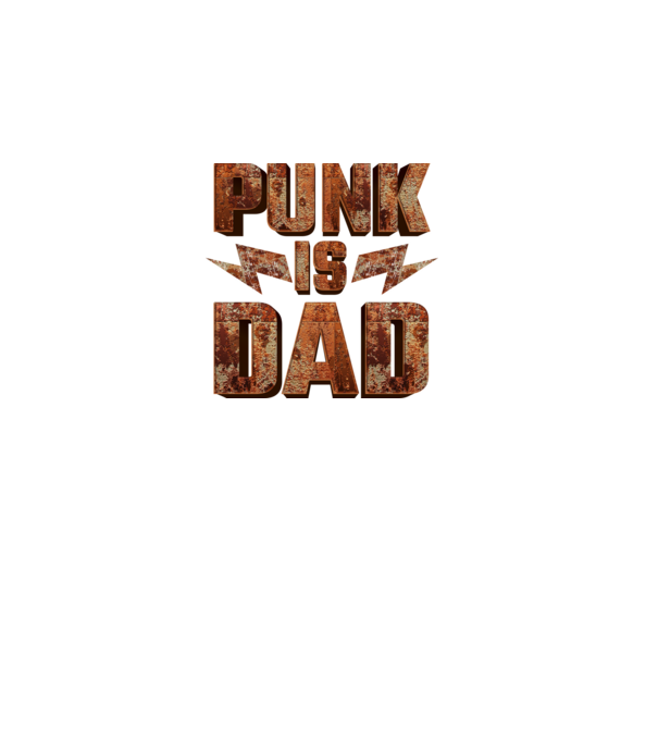 PUNK IS DAD model negru pe tricou