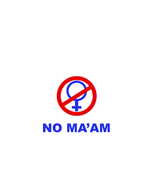 No maam eleje model alb pe tricou