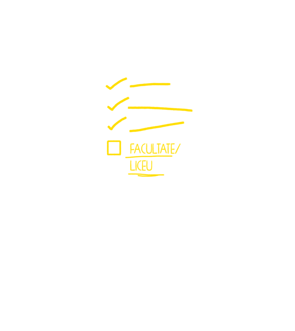 Cheklist educație - Gimnaziu negru model negru pe tricou