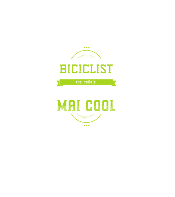 sunt biciclist, la fel ca toți ceilalți, dar mult mai cool model negru pe tricou