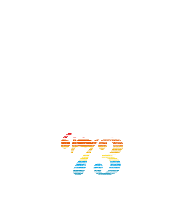 Retro Birthday 1973 model negru pe tricou