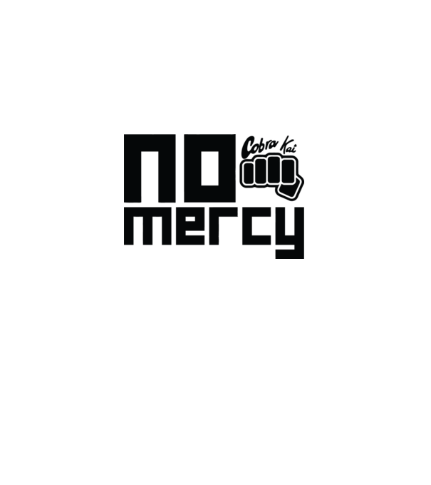 No mercy cobra kai model albastru deschis pe tricou