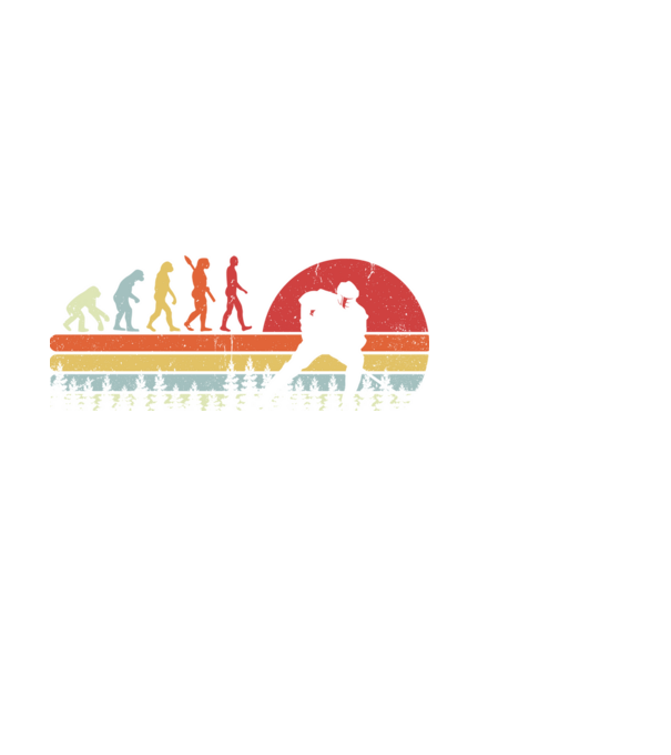 Hockey evolution model alb pe tricou