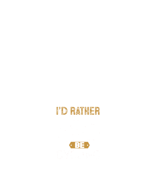 I'd rather be cycling model albastru închis pe tricou