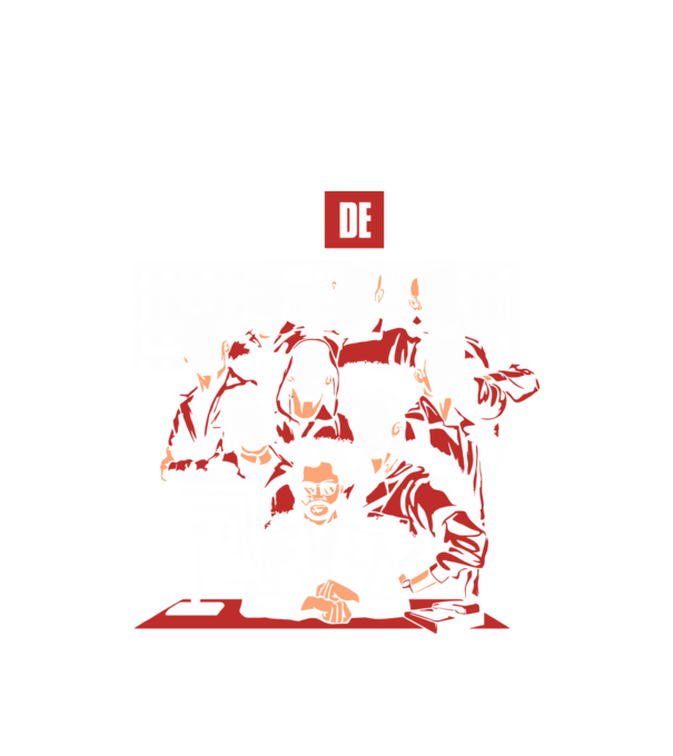 La casa de papel grupo model alb pe tricou