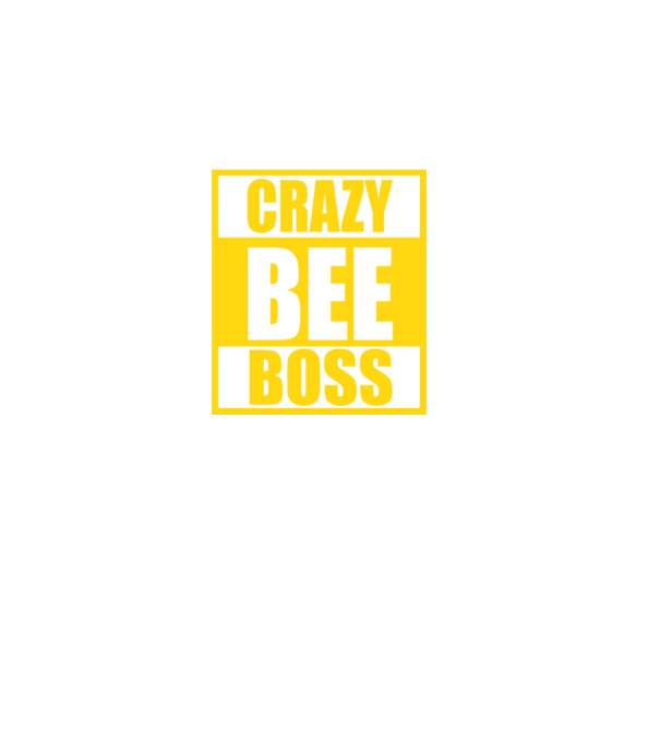 Crazy bee boss model negru pe tricou