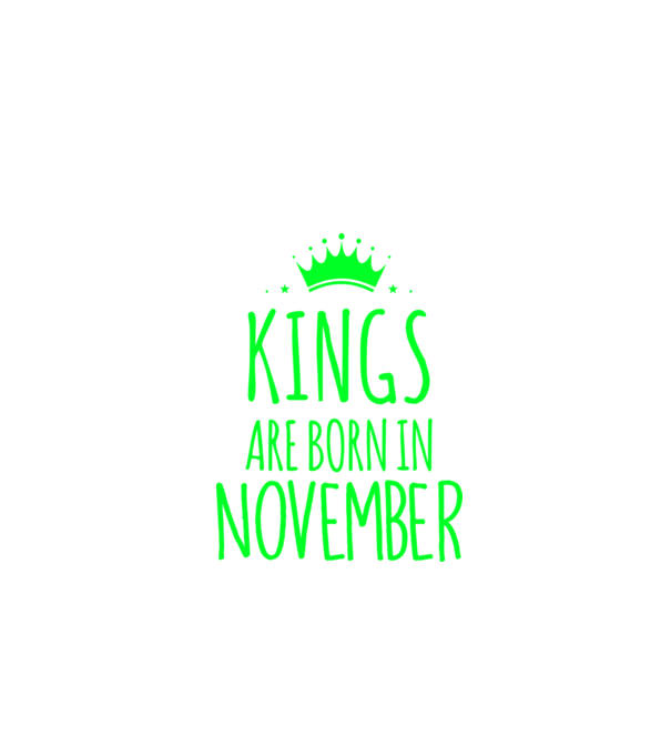 Kings are born in - November model albastru închis pe tricou