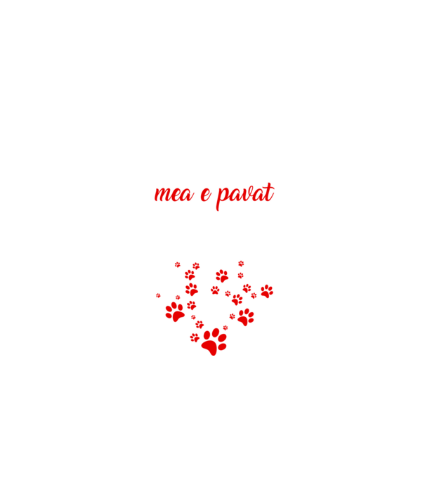Drumul spre inima mea e pavat cu urme de labe model negru pe tricou