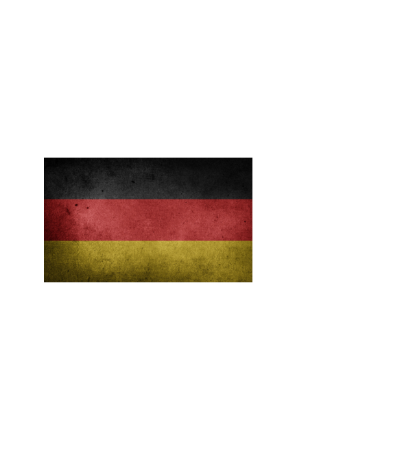 GERMANY model alb pe tricou