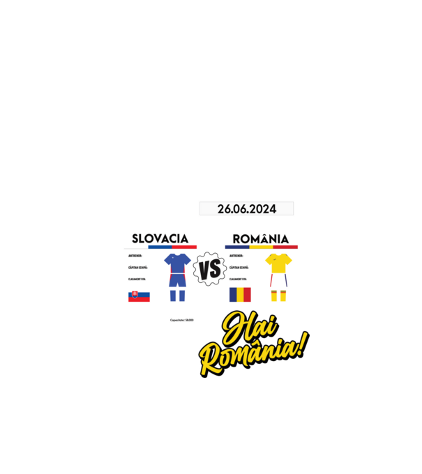 SLO-ROU euro 2024 calendar model negru pe tricou